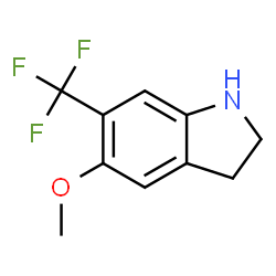 ChemSpider 2D Image | 5-Methoxy-6-(trifluoromethyl)indoline | C10H10F3NO