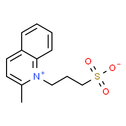 ChemSpider 2D Image | 3-(2-Methyl-1-quinoliniumyl)-1-propanesulfonate | C13H15NO3S