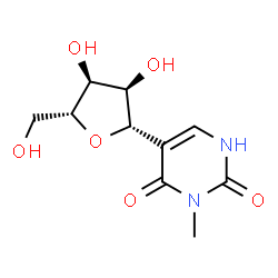 ChemSpider 2D Image | 3-Methyl-5-Î²-D-ribofuranosyl-2,4(1H,3H)-pyrimidinedione | C10H14N2O6
