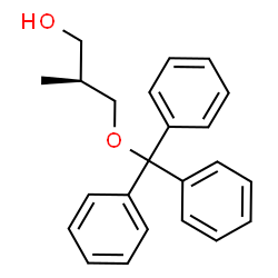 ChemSpider 2D Image | (2S)-2-Methyl-3-(trityloxy)-1-propanol | C23H24O2