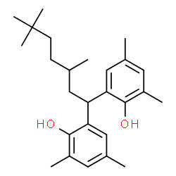 ChemSpider 2D Image | 2,2'-(3,6,6-Trimethyl-1,1-heptanediyl)bis(4,6-dimethylphenol) | C26H38O2