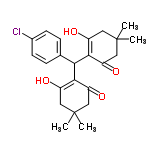 InChI=1/C23H27ClO4/c1-22(2)9-15(25)20(16(26)10-22)19(13-5-7-14(24)8-6-13)21-17(27)11-23(3,4)12-18(21)28/h5-8,19,25,27H,9-12H2,1-4H3