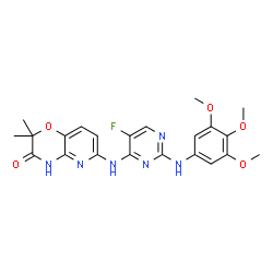 ChemSpider 2D Image | R406 | C22H23FN6O5