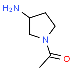 ChemSpider 2D Image | 1-Acetyl-3-aminopyrrolidine | C6H12N2O