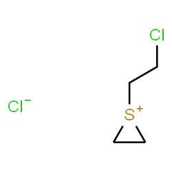ChemSpider 2D Image | 1-(2-Chloroethyl)thiiranium chloride | C4H8Cl2S