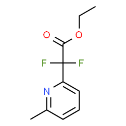 ChemSpider 2D Image | Ethyl difluoro(6-methyl-2-pyridinyl)acetate | C10H11F2NO2
