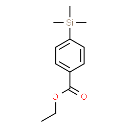 ChemSpider 2D Image | Ethyl 4-(trimethylsilyl)benzoate | C12H18O2Si