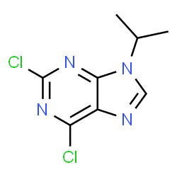 ChemSpider 2D Image | 2,6-Dichloro-9-isopropyl-9H-purine | C8H8Cl2N4