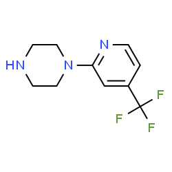 ChemSpider 2D Image | 1-[4-(Trifluoromethyl)-2-pyridinyl]piperazine | C10H12F3N3