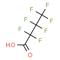 ChemSpider 2D Image | Heptafluorobutyric acid | C4HF7O2