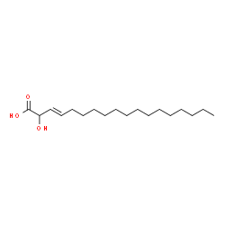 ChemSpider 2D Image | (3E)-2-Hydroxy-3-octadecenoic acid | C18H34O3