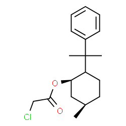 ChemSpider 2D Image | (1R,5R)-5-Methyl-2-(2-phenyl-2-propanyl)cyclohexyl chloroacetate | C18H25ClO2