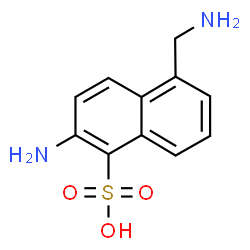 ChemSpider 2D Image | 2-Amino-5-(aminomethyl)-1-naphthalenesulfonic acid | C11H12N2O3S