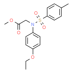 ChemSpider 2D Image | Methyl N-(4-ethoxyphenyl)-N-[(4-methylphenyl)sulfonyl]glycinate | C18H21NO5S