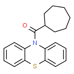 ChemSpider 2D Image | Cycloheptyl(10H-phenothiazin-10-yl)methanone | C20H21NOS