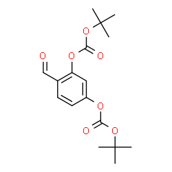 ChemSpider 2D Image | 4-Formyl-1,3-phenylene bis(2-methyl-2-propanyl) biscarbonate | C17H22O7