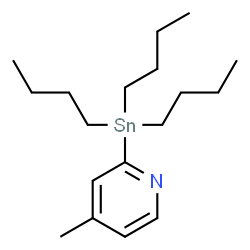 ChemSpider 2D Image | 4-Methyl-2-(tributylstannyl)pyridine | C18H33NSn