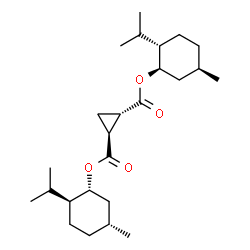 ChemSpider 2D Image | Bis[(1R,2S,5R)-2-isopropyl-5-methylcyclohexyl] (1S,2S)-1,2-cyclopropanedicarboxylate | C25H42O4