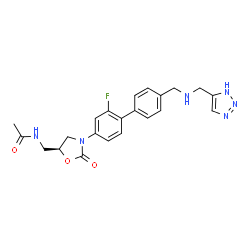 ChemSpider 2D Image | Radezolid | C22H23FN6O3