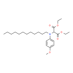 ChemSpider 2D Image | Diethyl [dodecyl(4-methoxyphenyl)amino]malonate | C26H43NO5