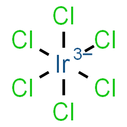 ChemSpider 2D Image | Hexachloroiridate(3-) | Cl6Ir