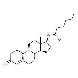 ChemSpider 2D Image | (17beta)-3-Oxoestr-4-en-17-yl hexanoate | C24H36O3