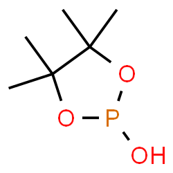 ChemSpider 2D Image | 4,4,5,5-Tetramethyl-1,3,2-dioxaphospholan-2-ol | C6H13O3P