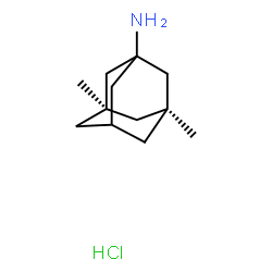 ChemSpider 2D Image | (3R,5S)-3,5-Dimethyl-1-adamantanamine hydrochloride (1:1) | C12H22ClN