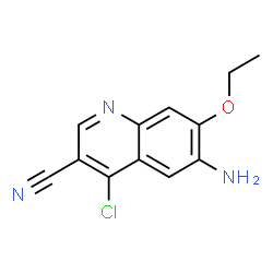 ChemSpider 2D Image | 6-Amino-4-chlor-7-ethoxychinolin-3-carbonitril | C12H10ClN3O