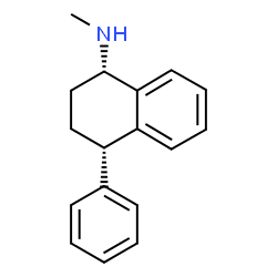 ChemSpider 2D Image | (1S,4S)-N-Methyl-4-phenyl-1,2,3,4-tetrahydro-1-naphthalenamine | C17H19N