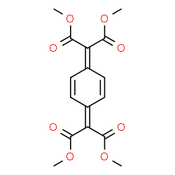 ChemSpider 2D Image | Tetramethyl 2,2'-(2,5-cyclohexadiene-1,4-diylidene)dimalonate | C16H16O8