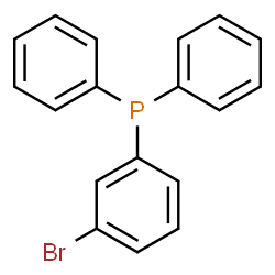 ChemSpider 2D Image | (3-Bromophenyl)(diphenyl)phosphine | C18H14BrP
