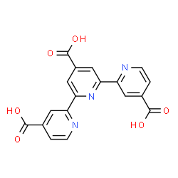 ChemSpider 2D Image | 2,2':6',2''-Terpyridine-4,4',4''-tricarboxylic acid | C18H11N3O6