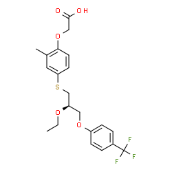 ChemSpider 2D Image | seladelpar | C21H23F3O5S
