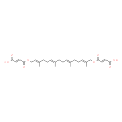 ChemSpider 2D Image | 2-Butenedioic acid (2E)-, (2E,6E,10E,14E)-2,6,10,14-tetramethyl-2,6,10,14-hexadecatetraene-1,16-diyl ester | C28H38O8