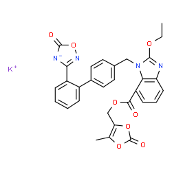 ChemSpider 2D Image | azilsartan kamedoxomil | C30H23KN4O8