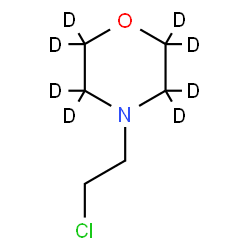 ChemSpider 2D Image | 4-(2-Chloroethyl)(~2~H_8_)morpholine | C6H4D8ClNO