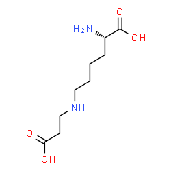 ChemSpider 2D Image | N(6)-(2-carboxyethyl)-L-lysine | C9H18N2O4