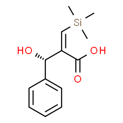 ChemSpider 2D Image | (2Z)-2-[(S)-Hydroxy(phenyl)methyl]-3-(trimethylsilyl)acrylic acid | C13H18O3Si