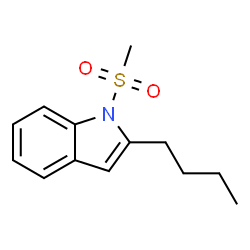 ChemSpider 2D Image | 2-Butyl-1-(methylsulfonyl)-1H-indole | C13H17NO2S
