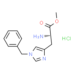 ChemSpider 2D Image | methyl Nt-benzyl-L-histidinate hydrochloride | C14H18ClN3O2