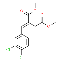 ChemSpider 2D Image | Dimethyl (2E)-2-(3,4-dichlorobenzylidene)succinate | C13H12Cl2O4