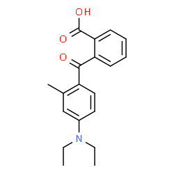 ChemSpider 2D Image | 2-[4-(Diethylamino)-2-methylbenzoyl]benzoic acid | C19H21NO3