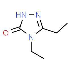 ChemSpider 2D Image | 3,4-diethyl-4,5-dihydro-1H-1,2,4-triazol-5-one | C6H11N3O