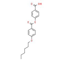 ChemSpider 2D Image | 4-Carboxyphenyl 4-hexyloxybenzoate | C20H22O5