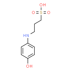 ChemSpider 2D Image | 3-[(4-Hydroxyphenyl)amino]-1-propanesulfonic acid | C9H13NO4S