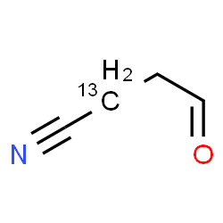 ChemSpider 2D Image | 4-Oxo(2-~13~C)butanenitrile | C313CH5NO