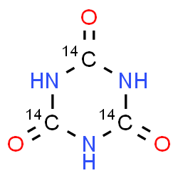 ChemSpider 2D Image | (~14~C_3_)-1,3,5-Triazinane-2,4,6-trione | 14C3H3N3O3