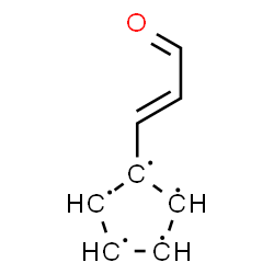 ChemSpider 2D Image | 1-[(1E)-3-Oxo-1-propen-1-yl]-1,2,3,4,5-cyclopentanepentayl | C8H7O