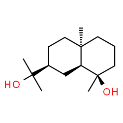 ChemSpider 2D Image | (1R,4aR,7S,8aS)-7-(2-Hydroxy-2-propanyl)-1,4a-dimethyldecahydro-1-naphthalenol | C15H28O2